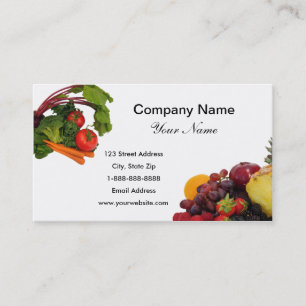 Fruit and Vegetables 2 Business Cards