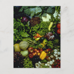 Fruit and vegetables postcard