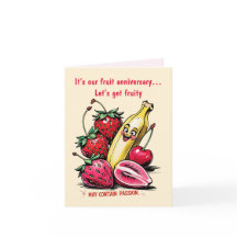 Fruit Anniversary 4th wedding card