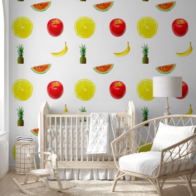 Fruit Apple Lemon Watermelon Pineapple Banana Wallpaper (Kids)