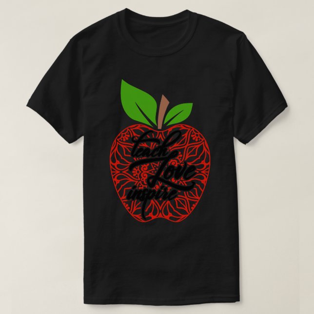 Fruit Apple Quotes T-Shirt (Design Front)