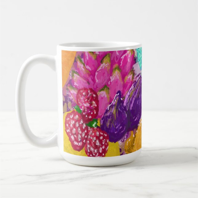Fruit Art Arrangement Coffee Mug (Left)