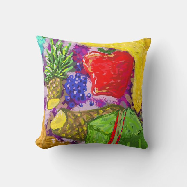 Fruit Art Arrangement Cushion (Front)