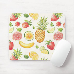 Fruit  Banana Lime Lemon Strawberry Pineappple Mouse Mat
