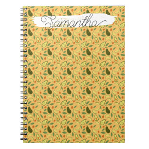 Fruit Basket Collection - Avocado Notebook