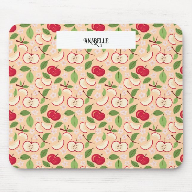 Fruit Basket Pattern Collection - Apples Mouse Mat (Front)