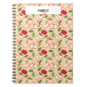 Fruit Basket Pattern Collection - Apples Notebook