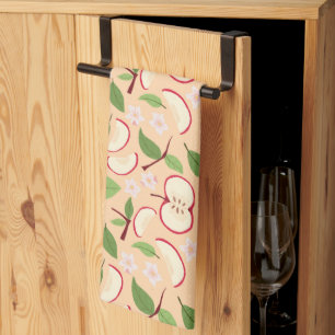 Fruit Basket Pattern Collection - Apples  Tea Towel