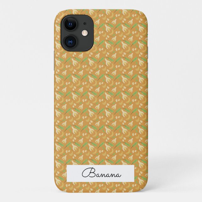 Fruit Basket Pattern Collection - Banana Case-Mate iPhone Case (Back)