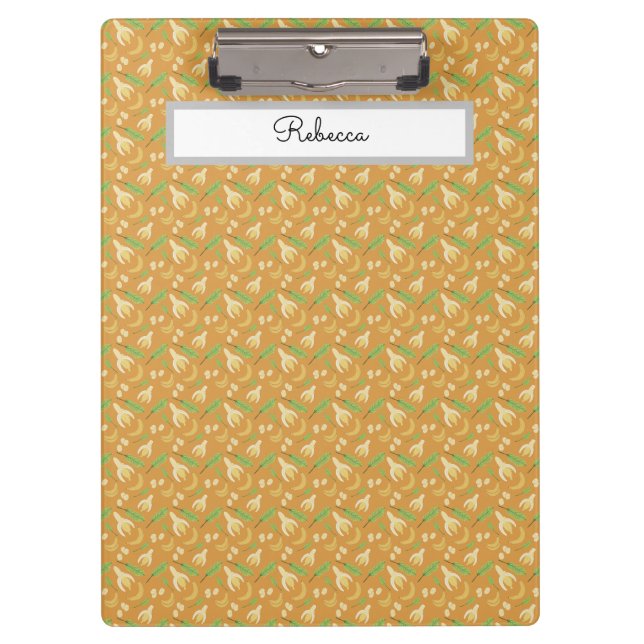 Fruit Basket Pattern Collection - Banana Clipboard (Front)