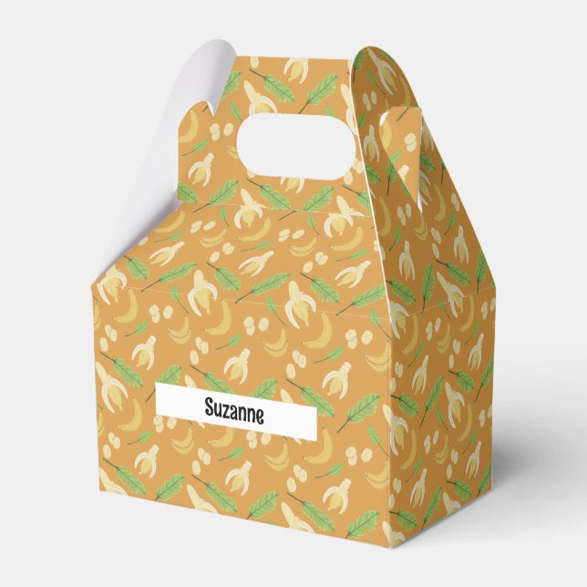 Fruit Basket Pattern Collection - Banana Favour Box (Front Side)