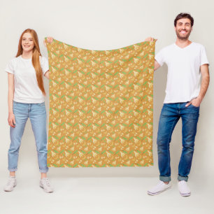 Fruit Basket Pattern Collection - Banana Fleece Blanket