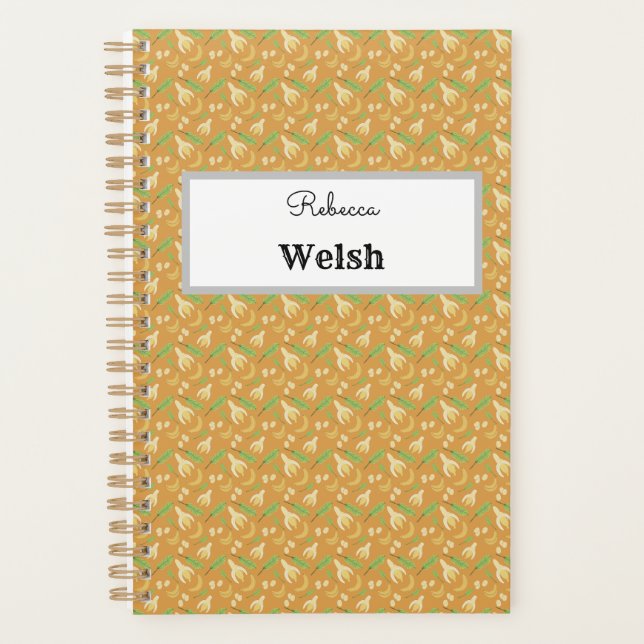 Fruit Basket Pattern Collection - Banana Planner (Front)