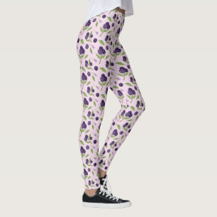 Fruit Basket Pattern Collection - Blueberries Leggings