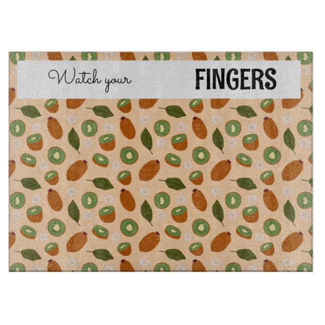 Fruit Basket Pattern Collection - Kiwi Cutting Board (Front)
