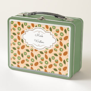 Fruit Basket Pattern Collection - Kiwi Metal Lunch Box