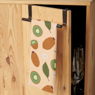 Fruit Basket Pattern Collection - Kiwi Tea Towel