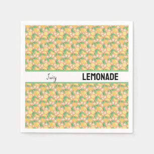 Fruit Basket Pattern Collection - Lemon Napkin