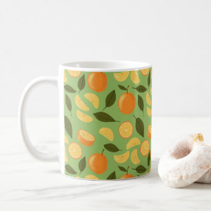 Fruit Basket Pattern Collection - Oranges Coffee Mug