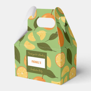 Fruit Basket Pattern Collection - Oranges Favour Box