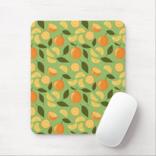 Fruit Basket Pattern Collection - Oranges Mouse Mat