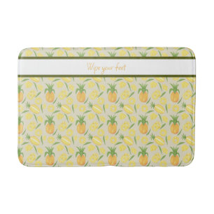 Fruit Basket Pattern Collection - Pineapples Bath Mat