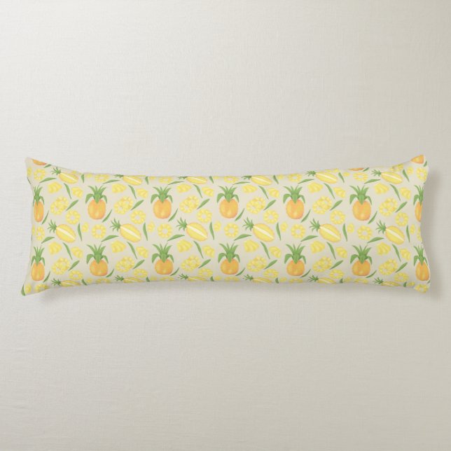 Fruit Basket Pattern Collection - Pineapples Body Cushion (Front)