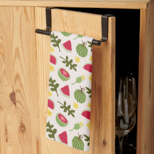 Fruit Basket Pattern Collection - Watermelon Tea Towel