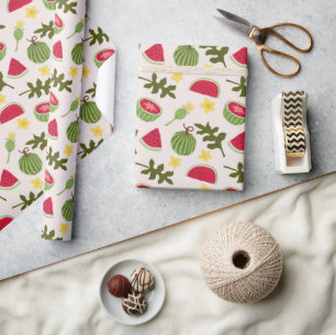 Fruit Basket Pattern Collection - Watermelon Wrapping Paper