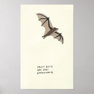 fruit bat trivia poster