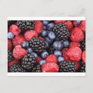 Fruit Berries Birthday Shower Party Love Destiny Postcard