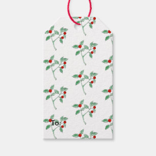 fruit berry plant gift tags