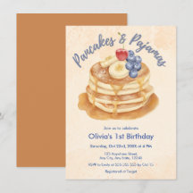 Fruit Blueberry Pancakes & Pyjamas 1st Birthday