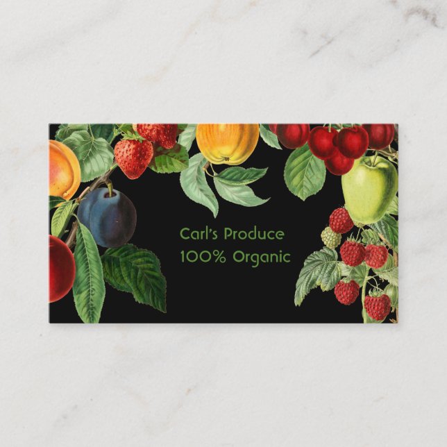 Fruit Border Business Card (Front)