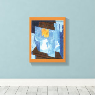 Fruit Bowl by Juan Gris, Vintage Cubism Still Life Canvas Print