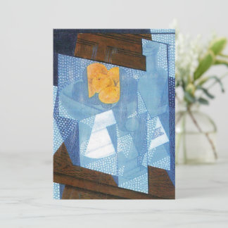 Fruit Bowl by Juan Gris, Vintage Cubism Still Life Invitation