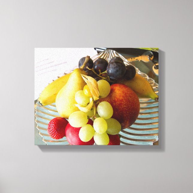 Fruit Bowl Stretched Canvas Print (Front)