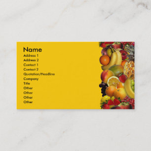 Fruit Business Card
