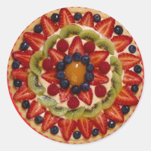 Fruit Cake Classic Round Sticker
