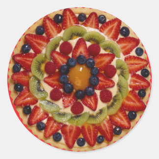 Fruit Cake Classic Round Sticker