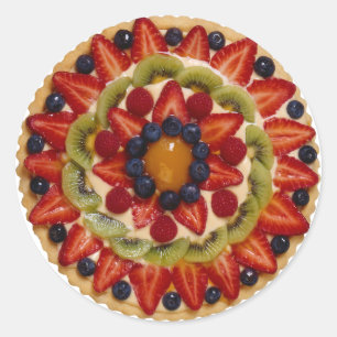 Fruit Cake Classic Round Sticker