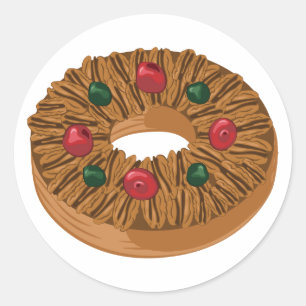 Fruit Cake Classic Round Sticker