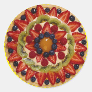 Fruit Cake Classic Round Sticker