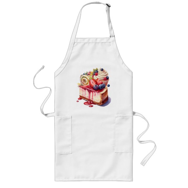 Fruit Cakes Long Apron (Front)