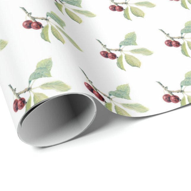Fruit Cherry 004 — Wrapping Paper (Roll Corner)