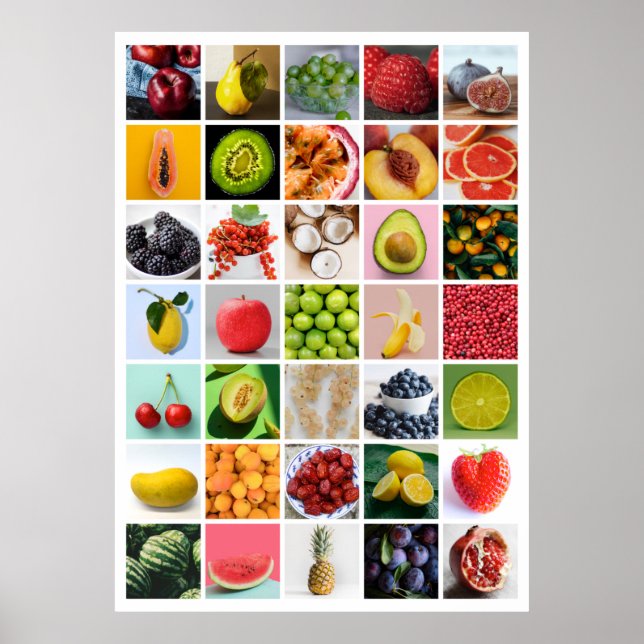 FRUIT Collage Poster (Front)