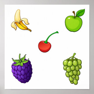 Fruit collection poster