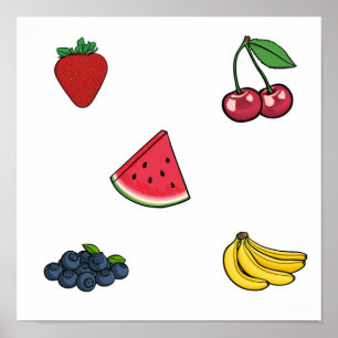 Fruit collection poster
