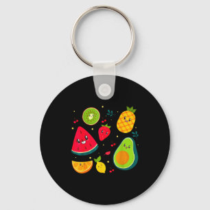 Fruit Costume Sweet Tea Fruit Salad Men Women Coup Key Ring