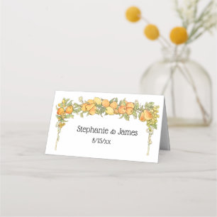 Fruit Covered Arch Escort Card Place Card